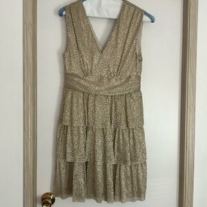 Lilly Pulitzer gold dress